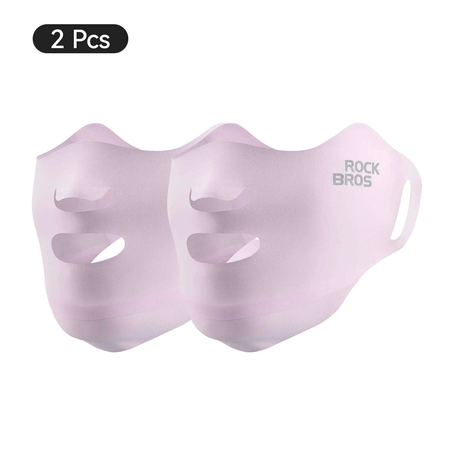 UPF50+ Ice Silk Cycling Face Mask for Sun Protection-1pcs KZ018-bk