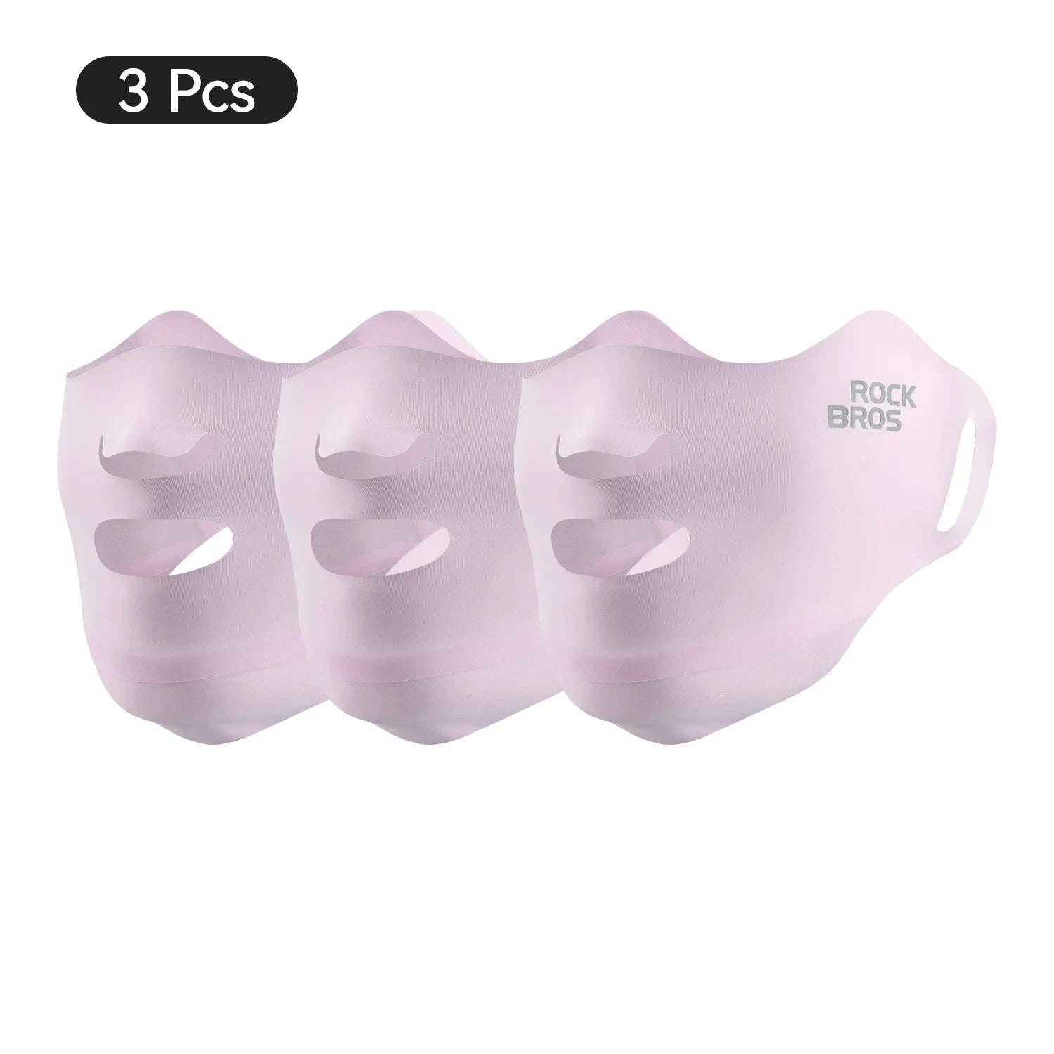 UPF50+ Ice Silk Cycling Face Mask for Sun Protection-1pcs KZ018-bk
