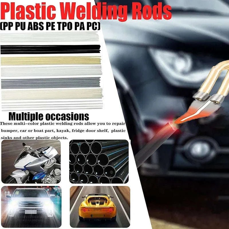 Upgraded 2‑in‑1 Plastic Welding Kit Hot Stapler & Staples-Red 1200Pcs / 110V