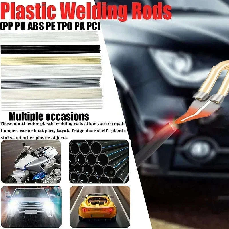 Upgraded 2‑in‑1 Plastic Welding Kit Hot Stapler & Staples-Red 1200Pcs / 110V