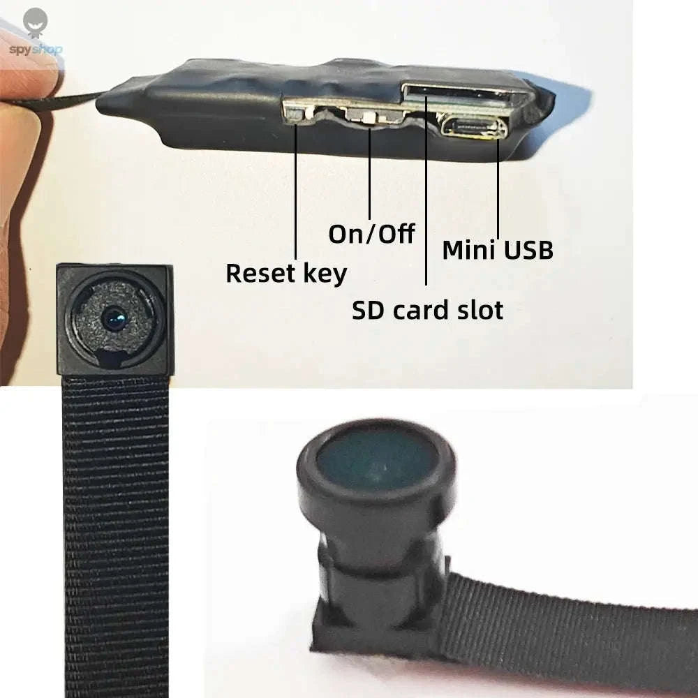 Upgraded 4K HD Mini WiFi Camera-90 degree camera / Add 128 GB card / CHINA