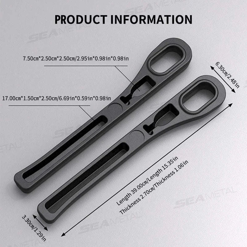 Upgraded Car Seat Gap Filler 2 Pcs Center Console Side Crevice Filler Strip-Brown 2pcs