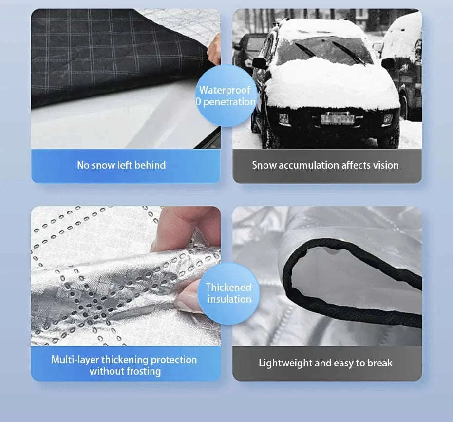 Upgraded Car Window Snow Cover with Hood Cover-Upgraded version