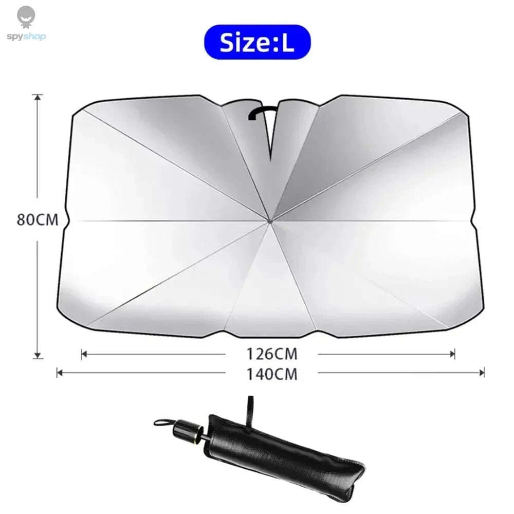 Upgraded Car Windshield Sunshade Umbrella – UV Protection and Heat Reduction-Pull Ring L