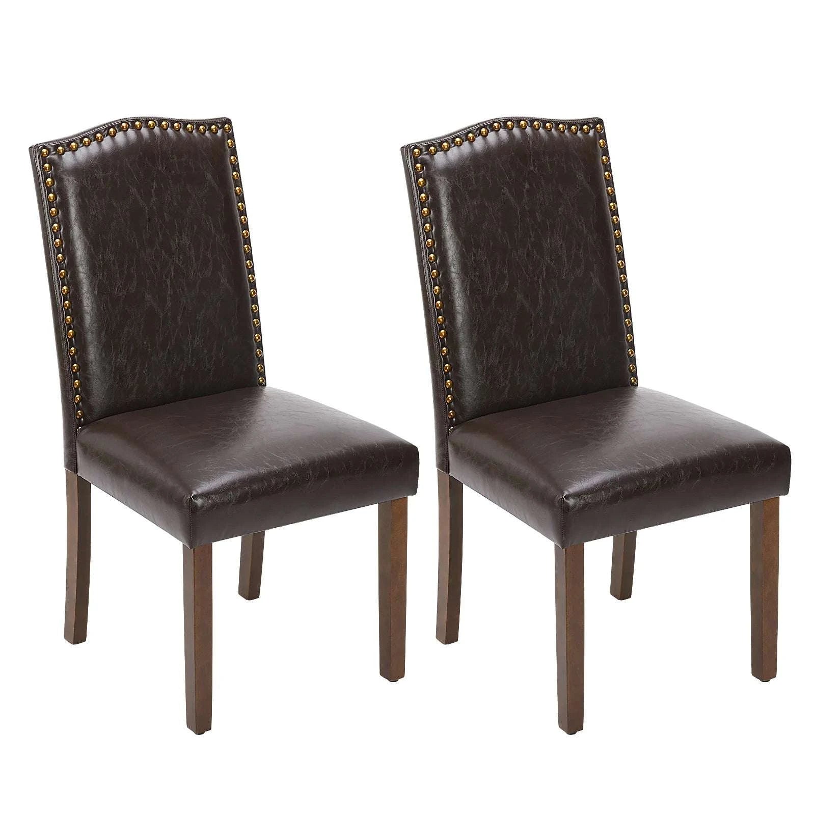 Upholstered Dining Chairs Set of 2 with Padded Backrest Cushion-LIGHT GRAY / United States