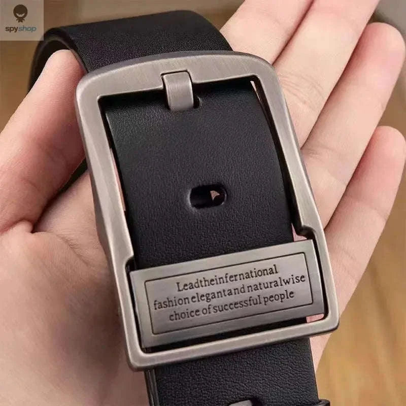 UrbanCraft Cowhide Leather Belt – Genuine Cowhide with Metal Pin Buckle-YK-coffee / 110cm