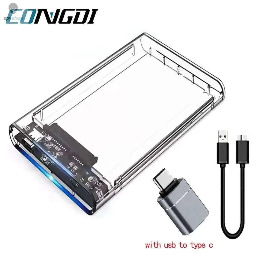USB 3.0 2.5-Inch SATA HDD Enclosure with Tool-Free Setup-USB 3.0 to type c