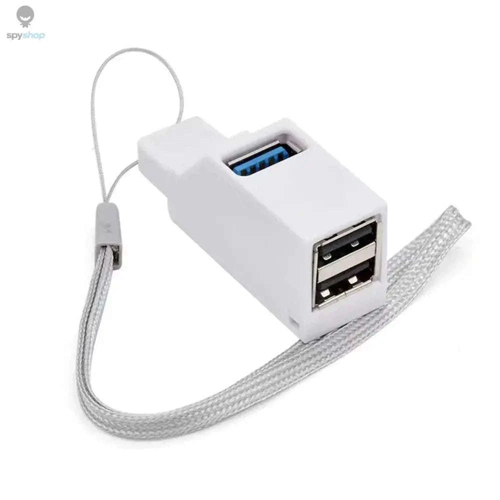 USB 3.0 Hub Adapter 3-Port Splitter for Faster Device Access-Black USB 2.0