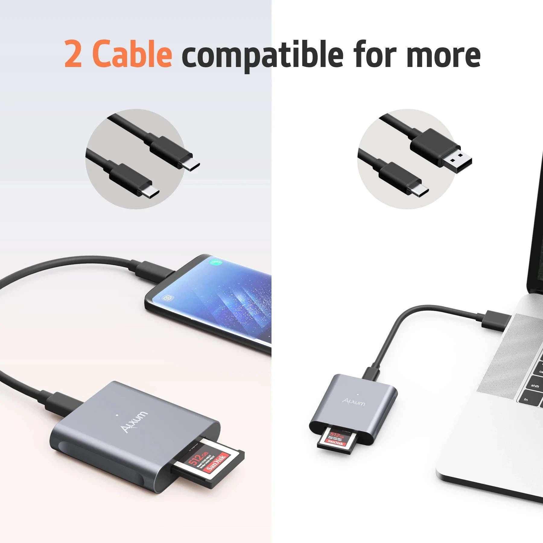 USB-C CFexpress Type B Card Reader 10Gbps Aluminum Adapter-R1005A