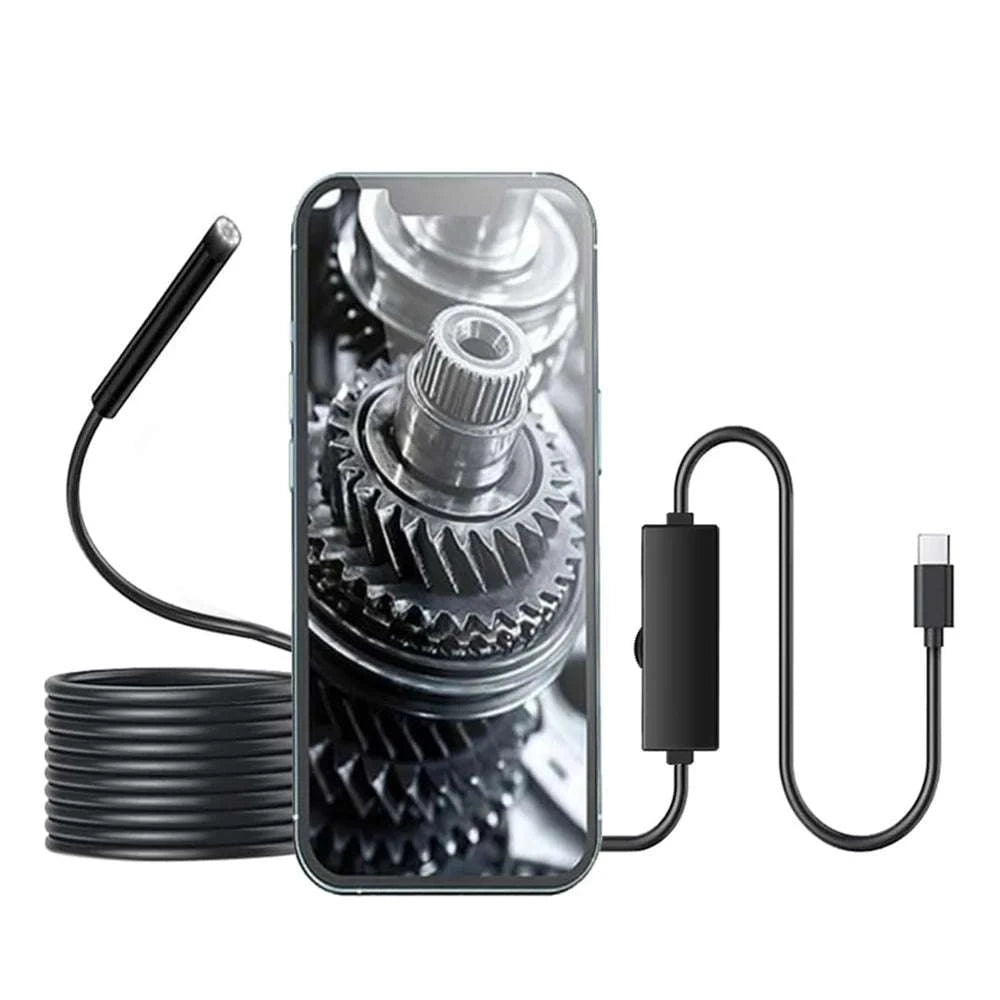 USB C Endoscope Camera 5.5mm Borescope with LED Lights-United States / Soft Cable / 1m