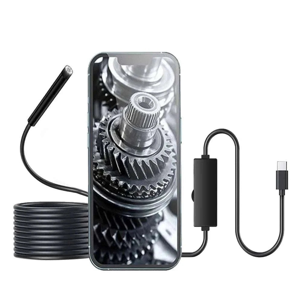 USB C Endoscope Camera 5.5mm Borescope with LED Lights-United States / Soft Cable / 1m
