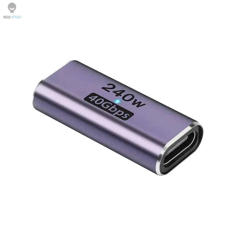 USB-C Female to Female Adapter, 240W PD, 40Gbps, 8K-1x CM-CM 240 ZT