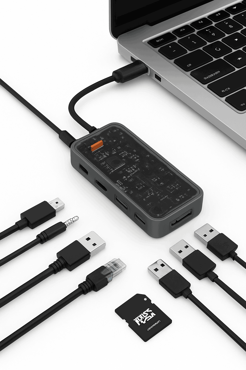 USB C Hub Adapter with 4K HDMI, DP, VGA, Ethernet-10 in 1 updated