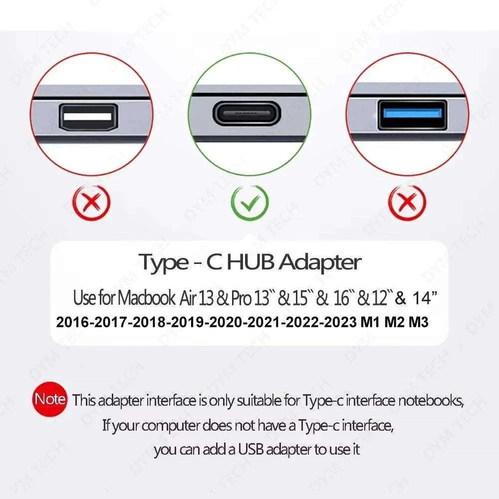 USB-C Hub to HDMI 4K Adapter with PD and Card Reader-2T 7 in 1 Gray