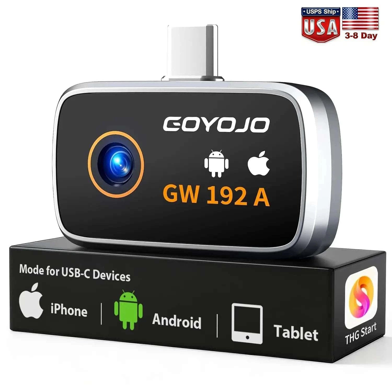 USB-C Thermal Camera 512x384 for iPhone 15+ & Android-GW340 / United States