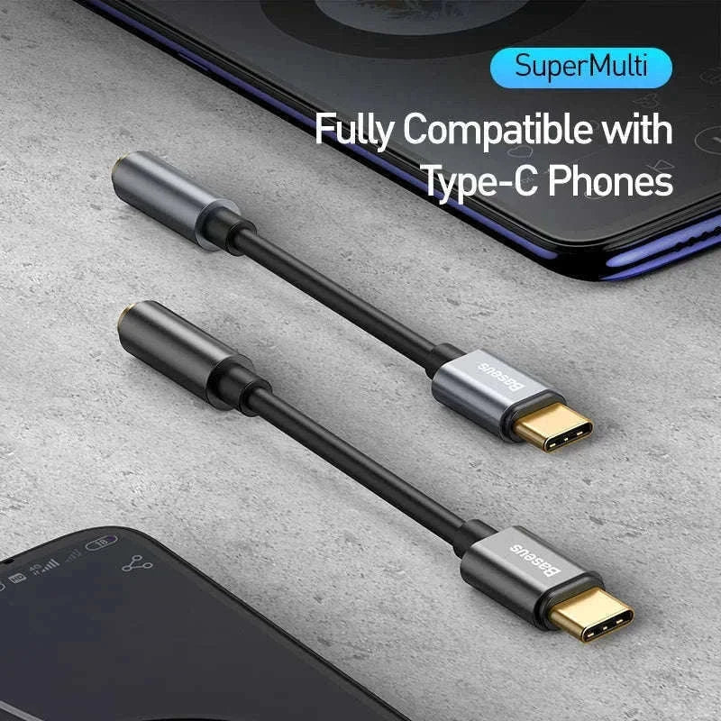 USB-C to 3.5mm Earphone Jack Adapter-Black