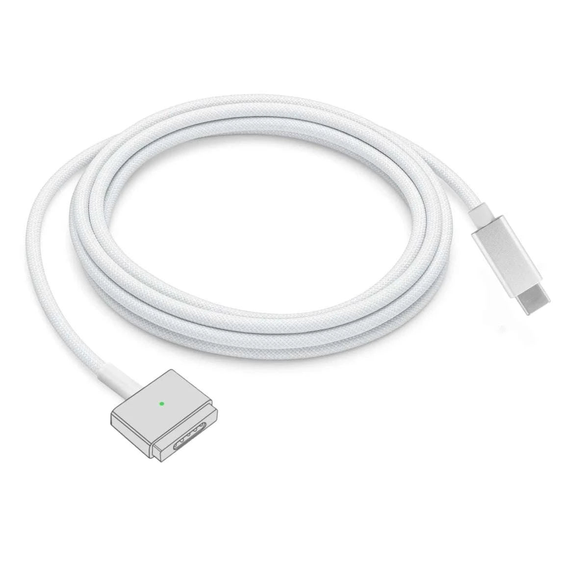 USB-C to MagSafe Cable for MacBook Air/Pro 45W 60W 85W-Mag1 L-Braided Cable / 1.8m