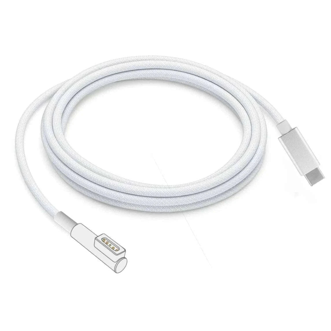 USB-C to MagSafe Cable for MacBook Air/Pro 45W 60W 85W-Mag1 L-Braided Cable / 1.8m