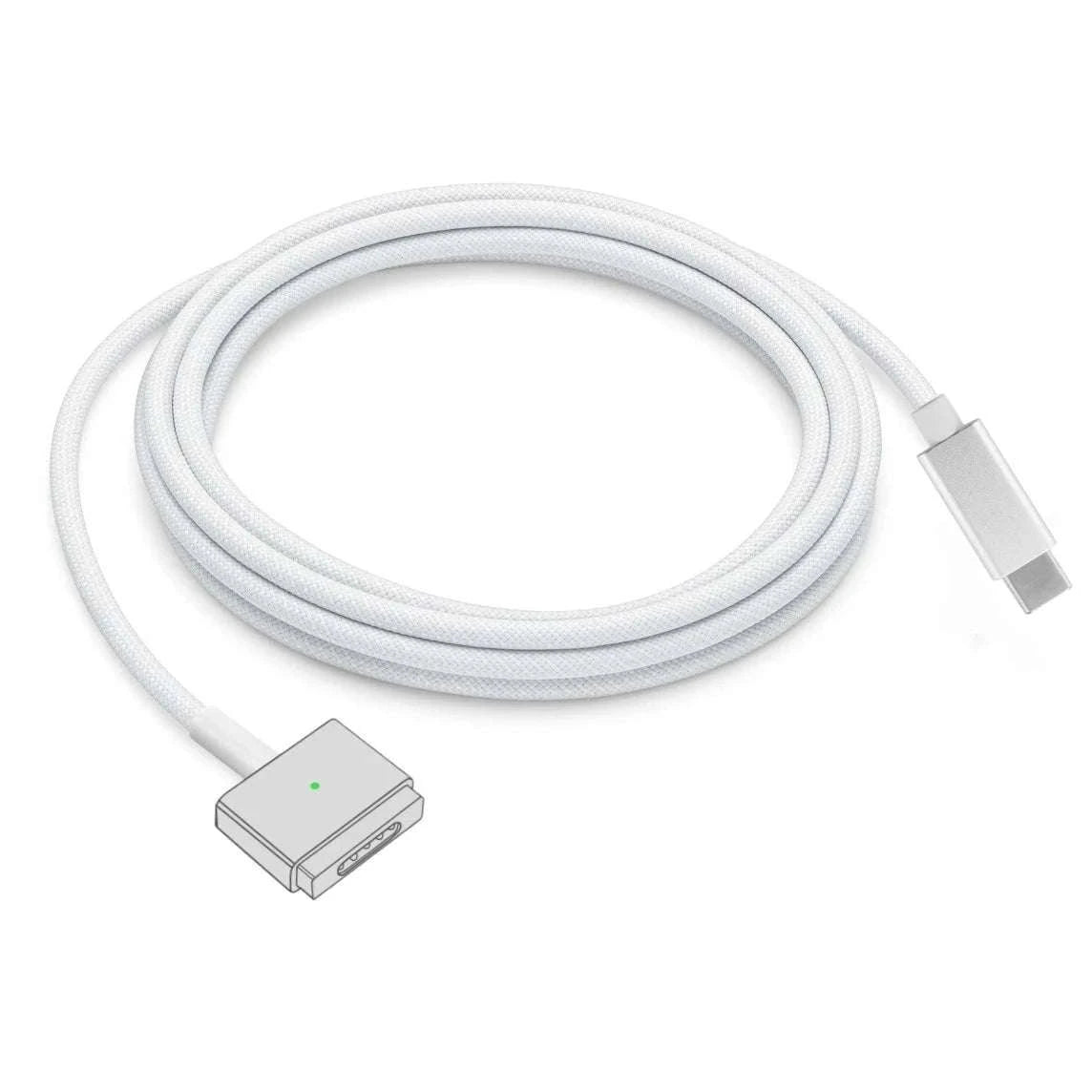 USB-C to MagSafe Cable for MacBook Air/Pro 45W 60W 85W-Mag1 L-Braided Cable / 1.8m