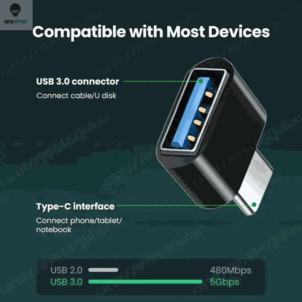 USB-C to USB 3.0 OTG Adapter for Fast, Easy Device Connections-1PCS White