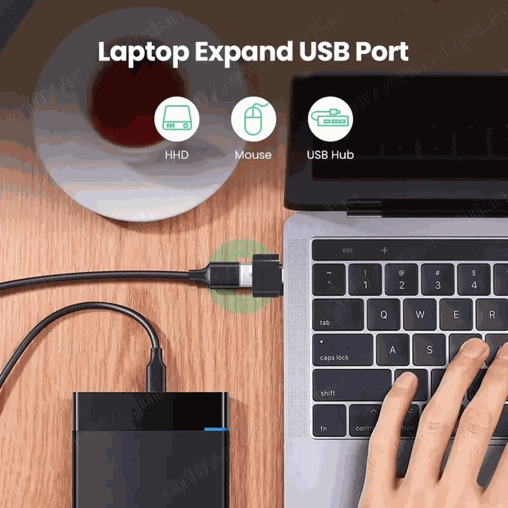 USB-C to USB 3.0 OTG Adapter – High-Speed Transfer and Universal Compatibility-1PCS White