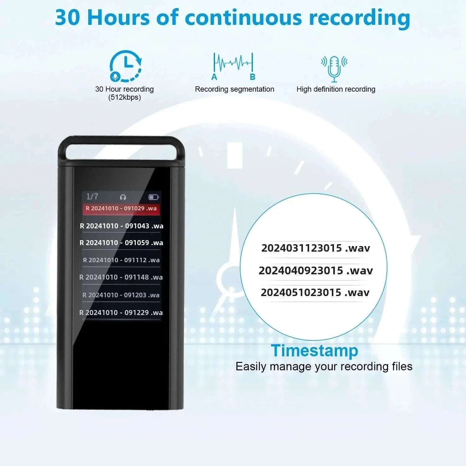 USB C Voice Activated Digital Voice Recorder Pen-China Mainland / 64 GB