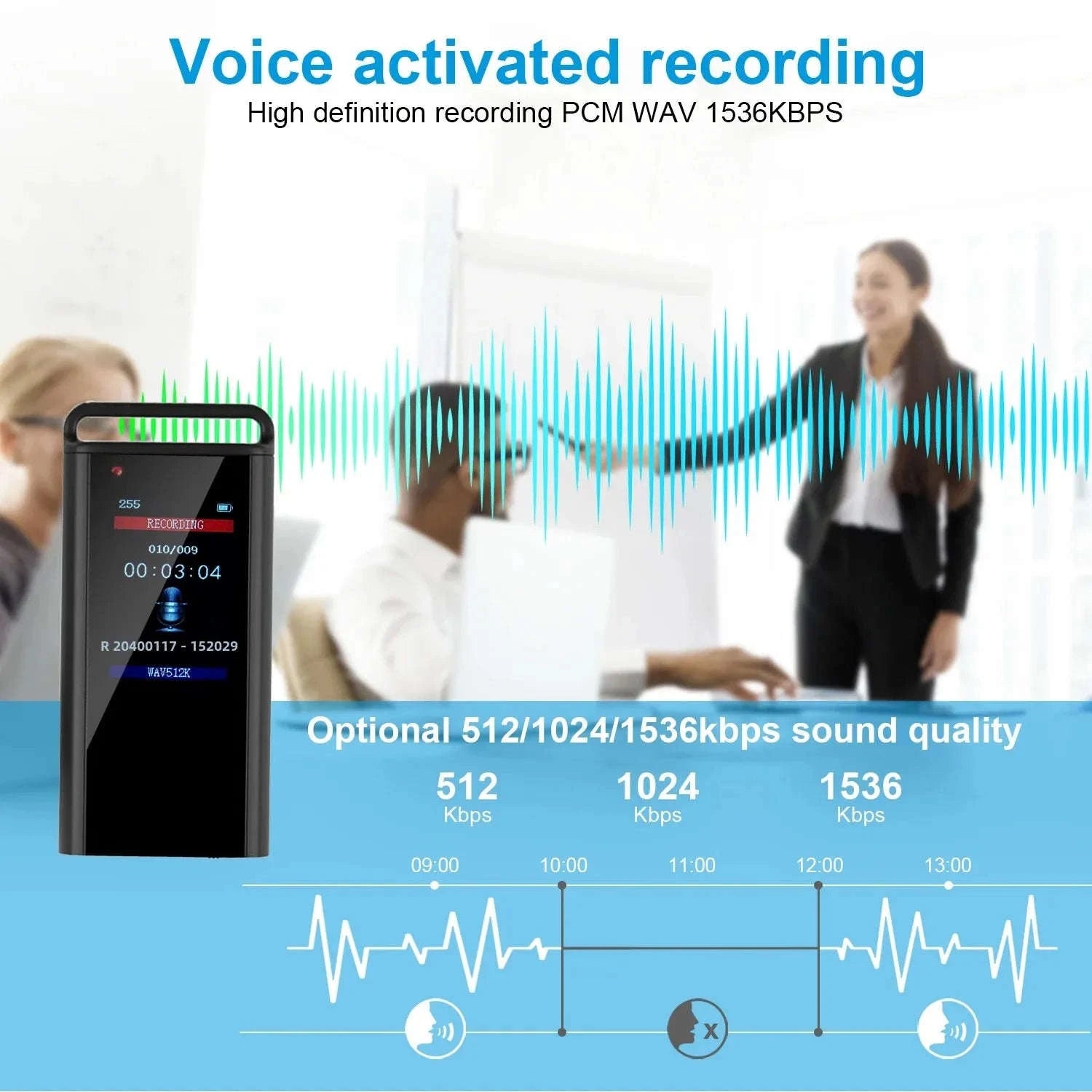 USB C Voice Activated Digital Voice Recorder Pen-China Mainland / 64 GB