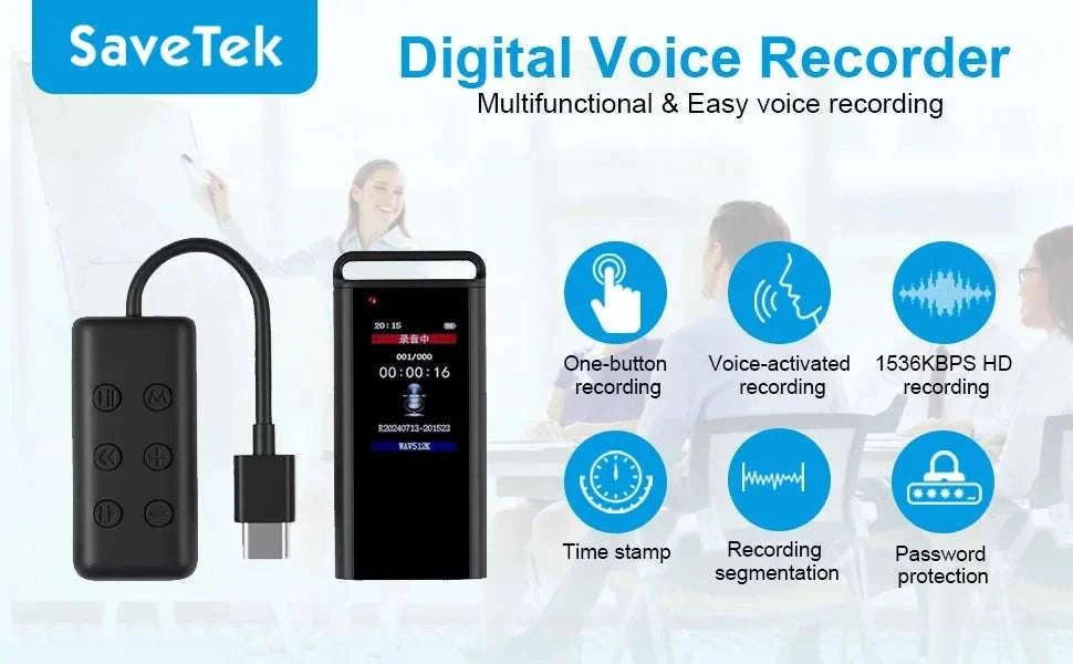USB C Voice Activated Digital Voice Recorder Pen-China Mainland / 64 GB