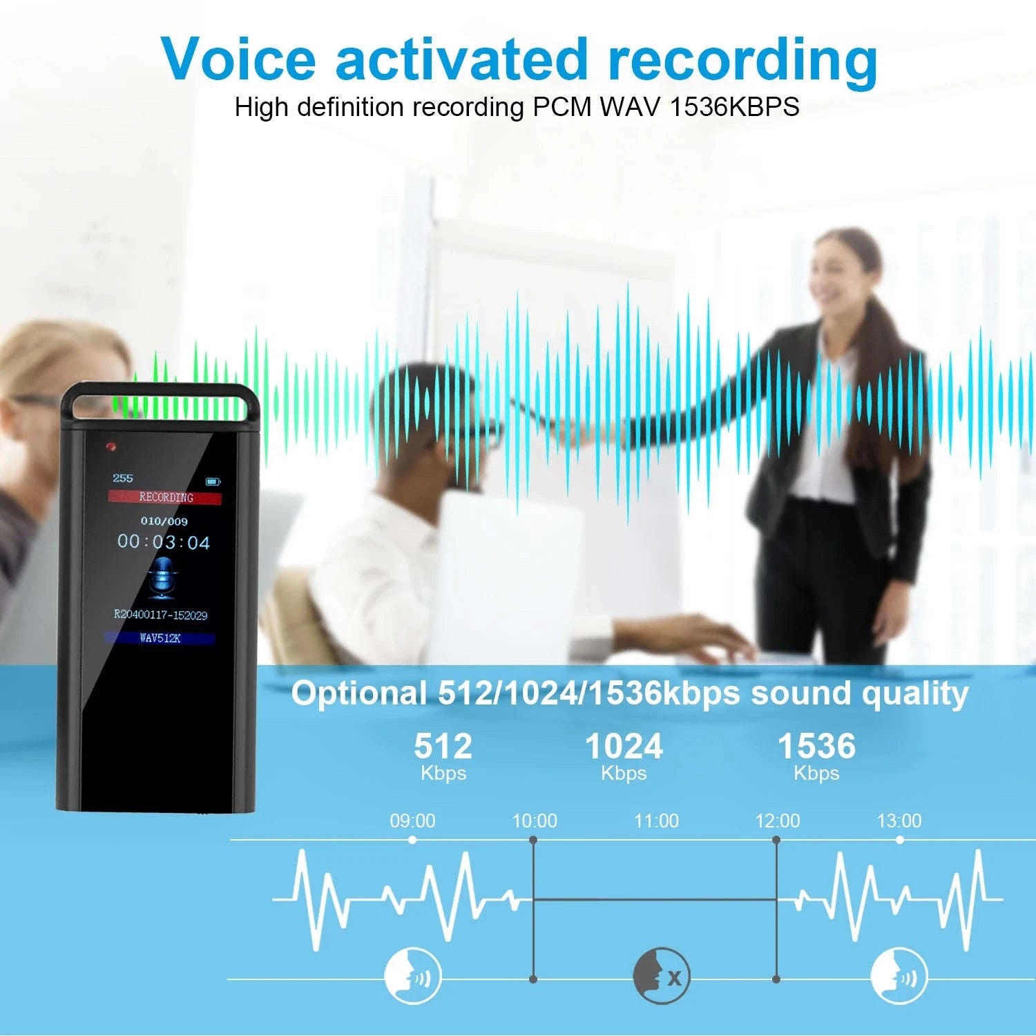 USB C Voice Activated Digital Voice Recorder Pen-China Mainland / 64 GB