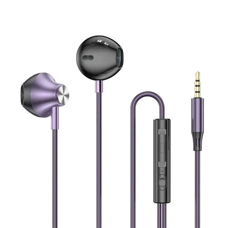 USB-C Wired Earphones for Samsung & Android with Mic-Black 3.5mm