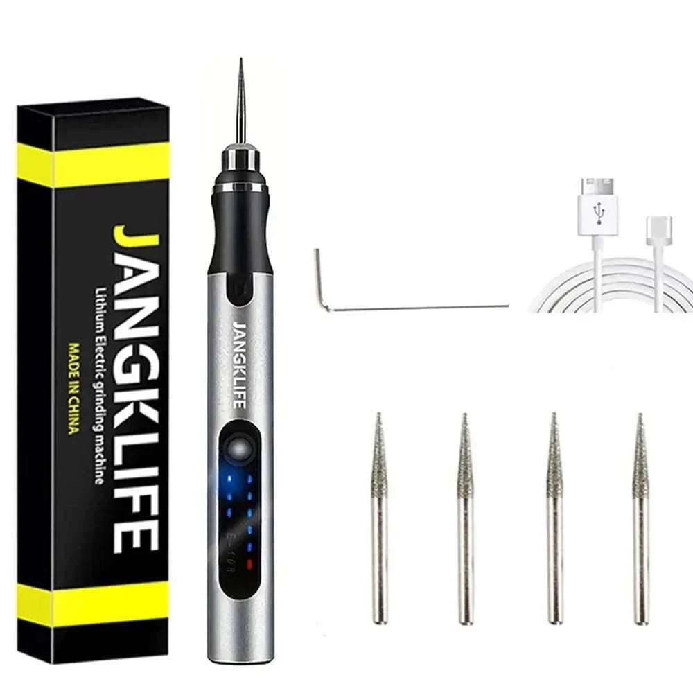 USB Cordless Rotary Tool Kit for Precision DIY and Crafting-30pcs
