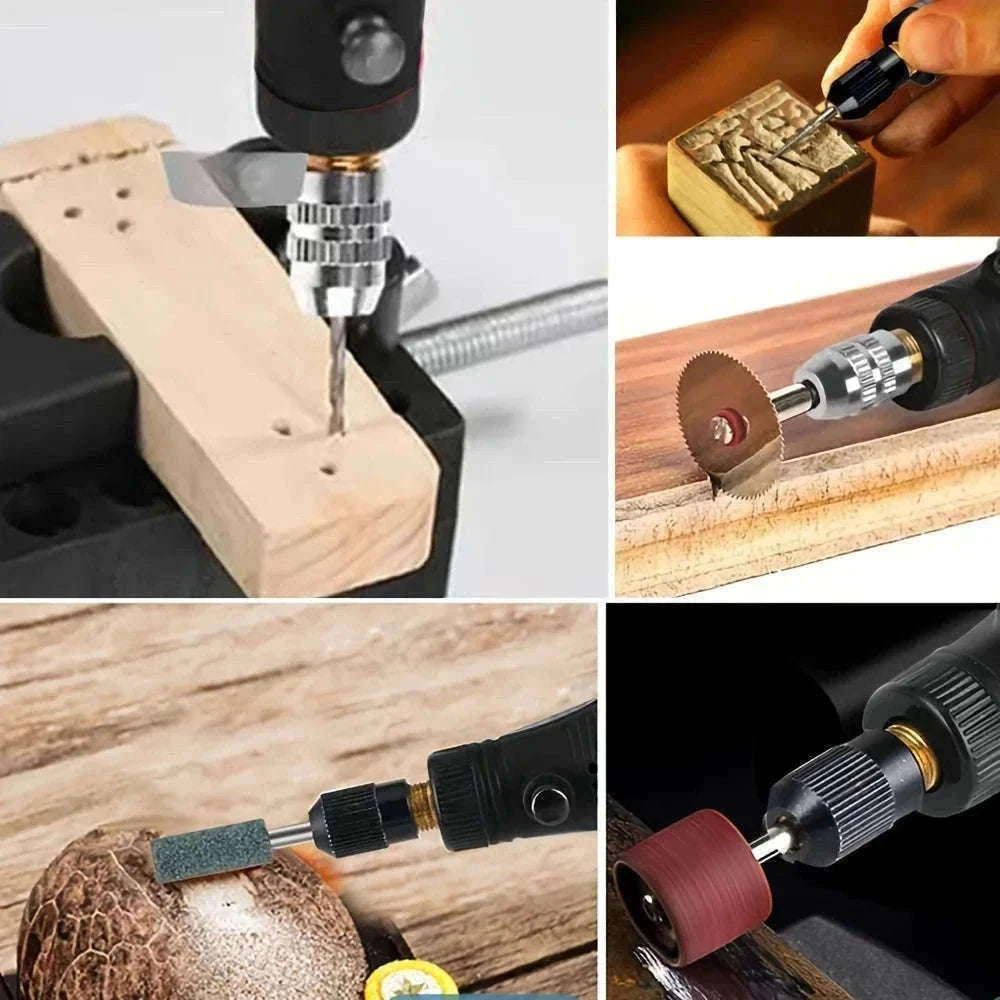 USB Cordless Rotary Tool Kit with 37 Accessories-Grey