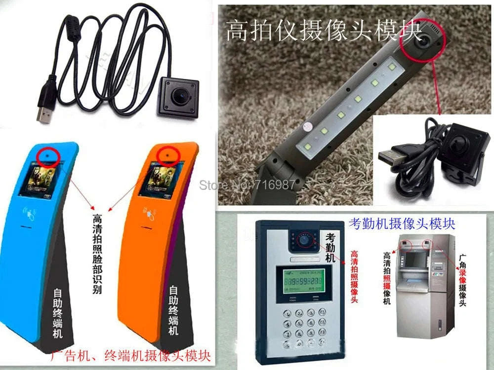 USB Mini Camera with Infrared Night Vision-1/4" / 3.6mm