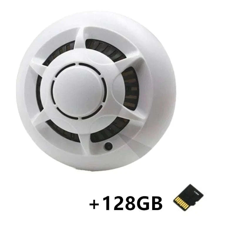 USB-Powered Ceiling Alarm Kit for Smart Home Security Protection-Add 64GB card