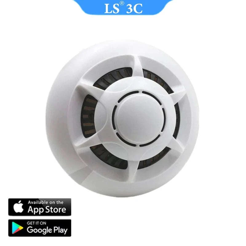 USB-Powered Ceiling Alarm Kit for Smart Home Security Protection-Add 64GB card