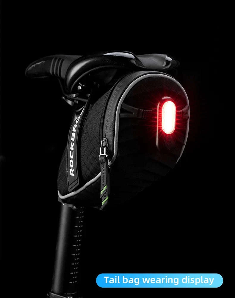 USB Rechargeable Bicycle Rear Light, 5 Modes-PT-6005B