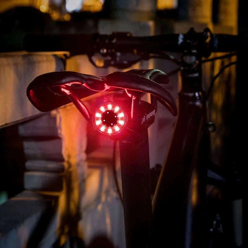 USB Rechargeable Bicycle Rear Light with Smart Sensing & IPX6 Waterproof-Q1