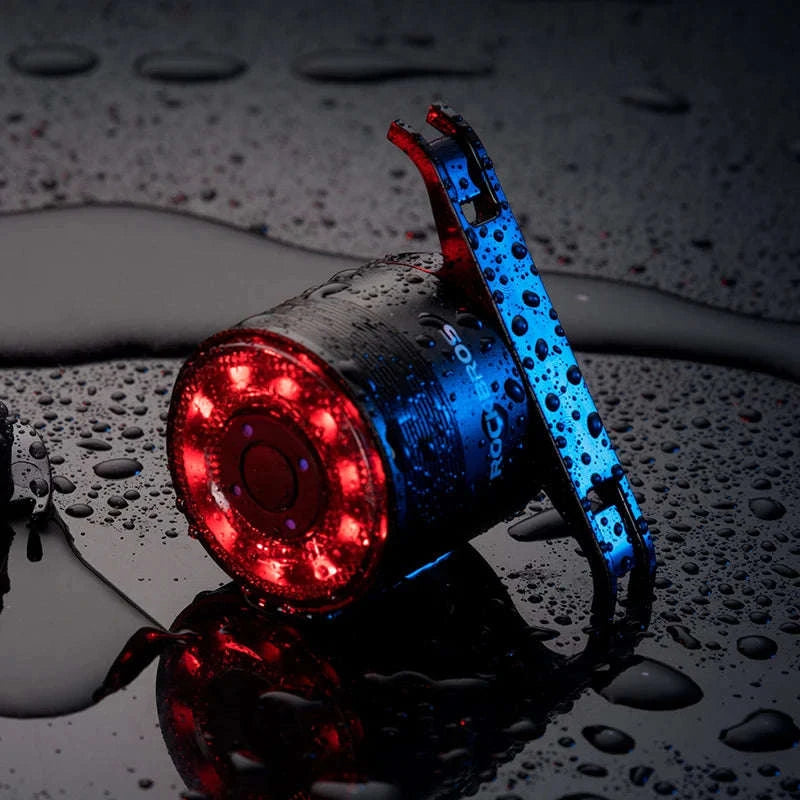 USB Rechargeable Bicycle Rear Light with Smart Sensing & IPX6 Waterproof-Q1