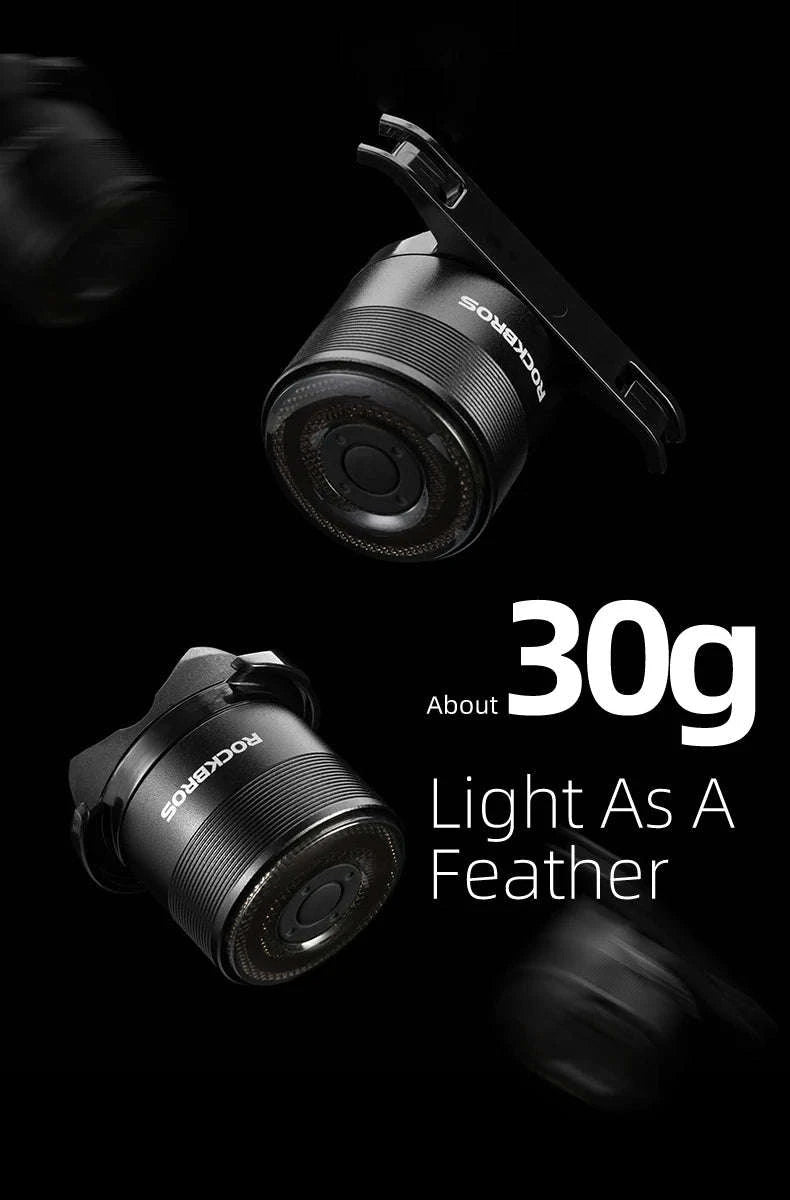 USB Rechargeable Bicycle Rear Light with Smart Sensing & IPX6 Waterproof-Q1