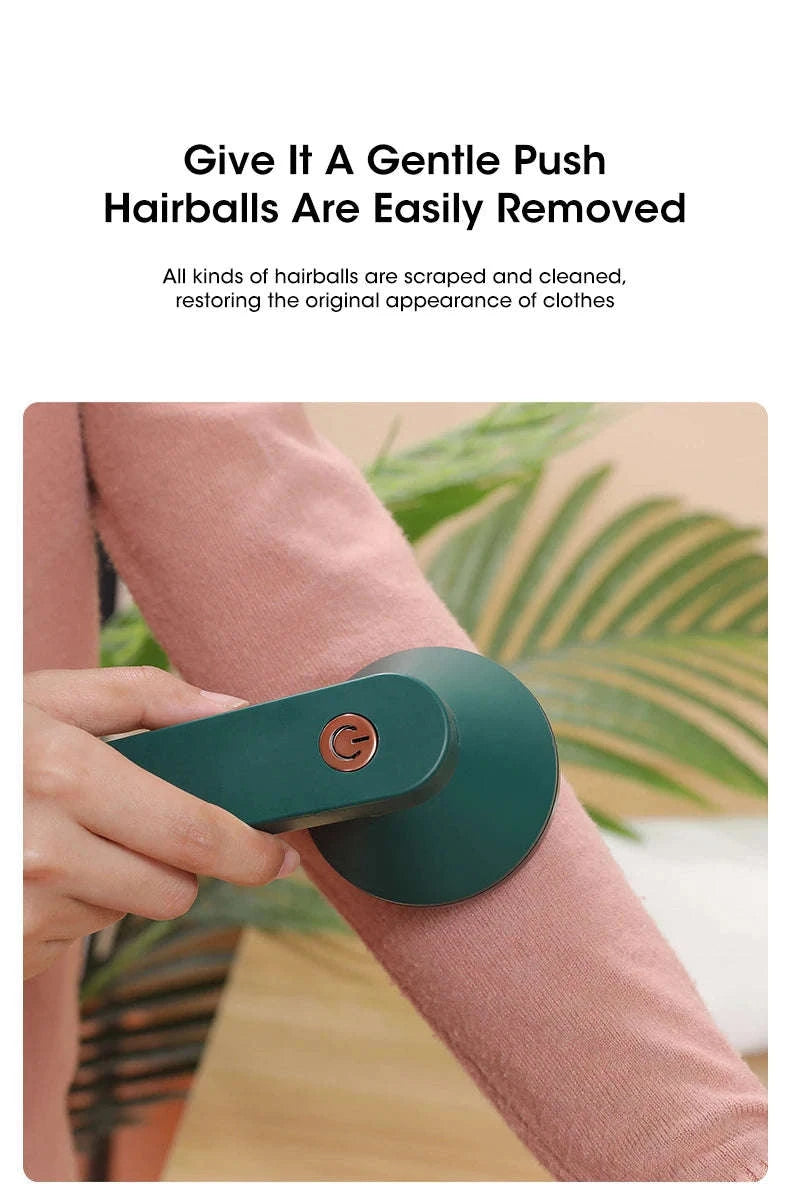 USB Rechargeable Electric Lint Remover-Green