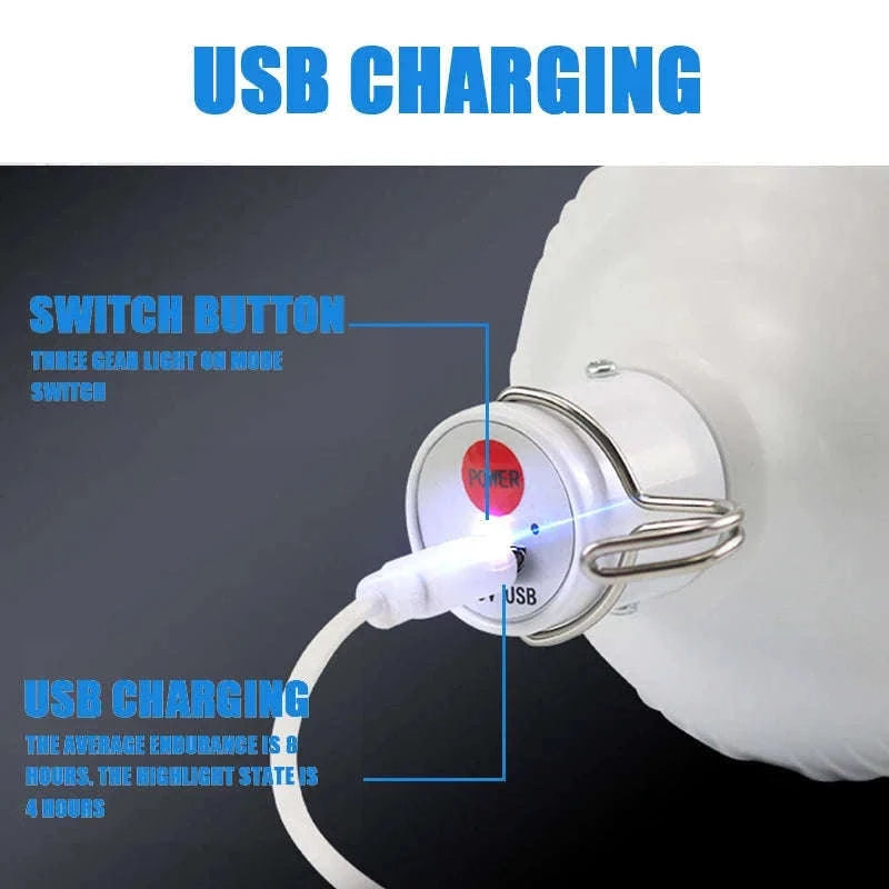 USB Rechargeable LED Portable Lantern for Outdoor Use-450w / 2pcs