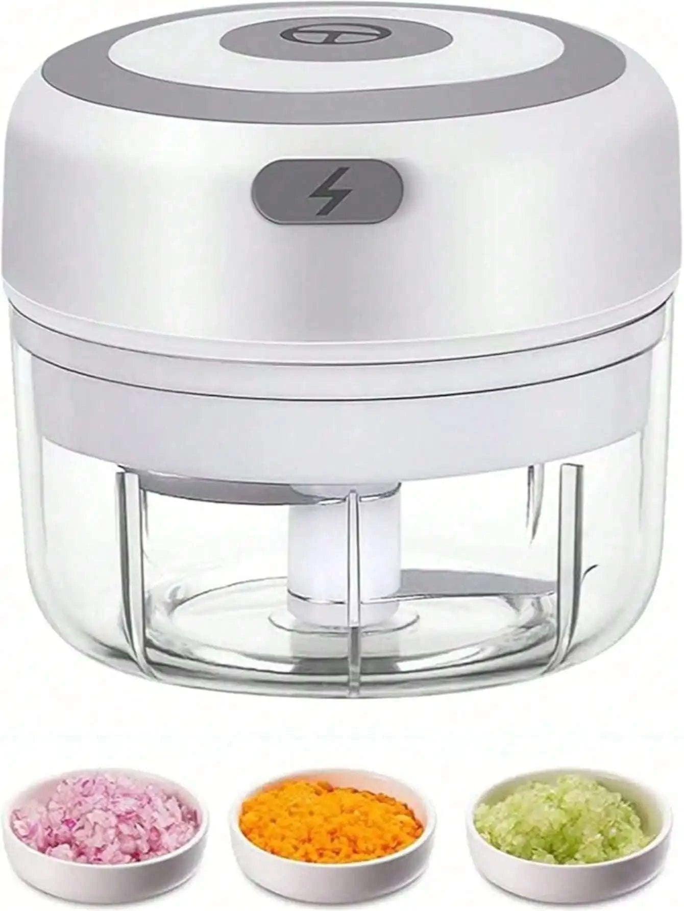 USB Rechargeable Mini Electric Food Chopper 100ml & 250ml-United States / 250ml Green