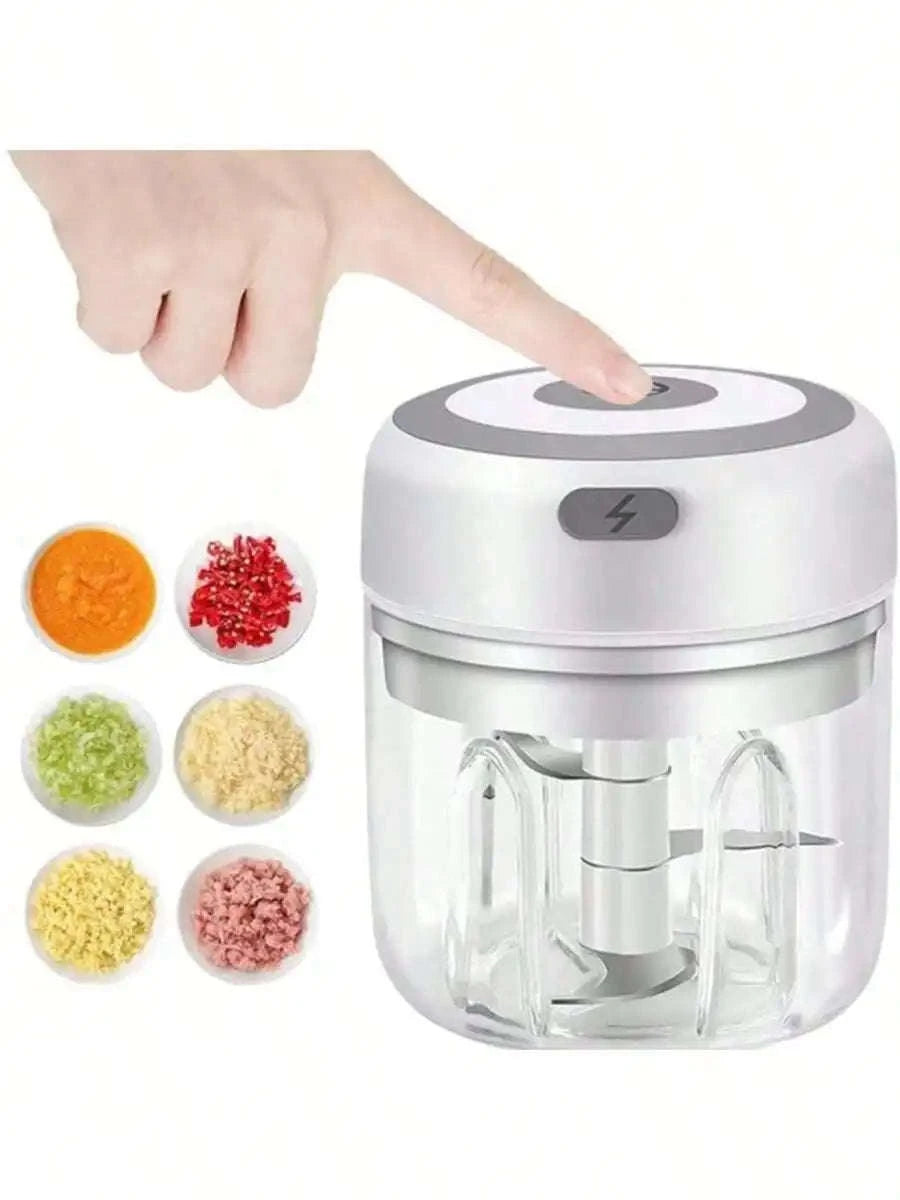 USB Rechargeable Mini Electric Food Chopper 100ml & 250ml-United States / 250ml Green
