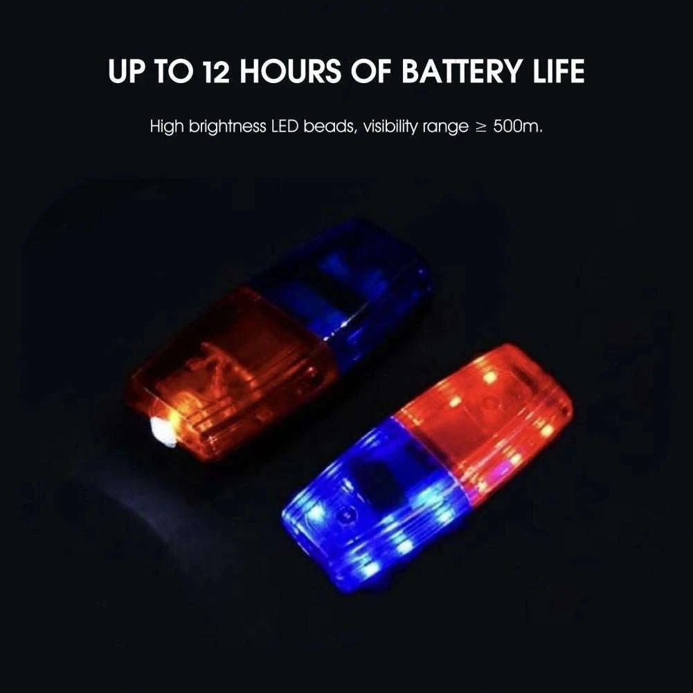 USB Rechargeable Warning Safety Light-Red Blue