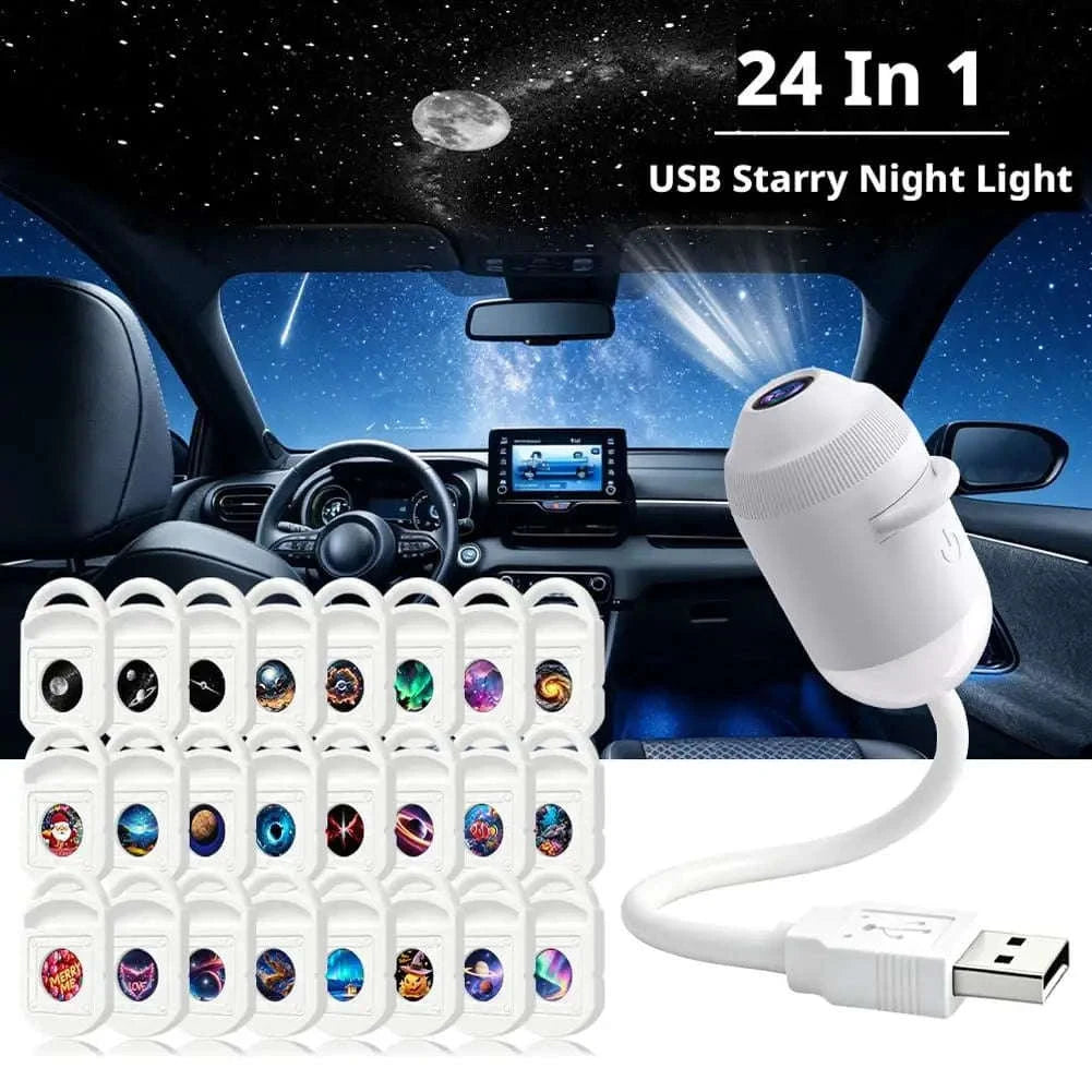 USB Starry Sky Projection Light-6in1
