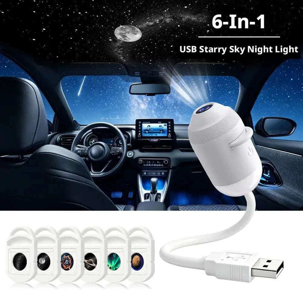 USB Starry Sky Projection Light-6in1