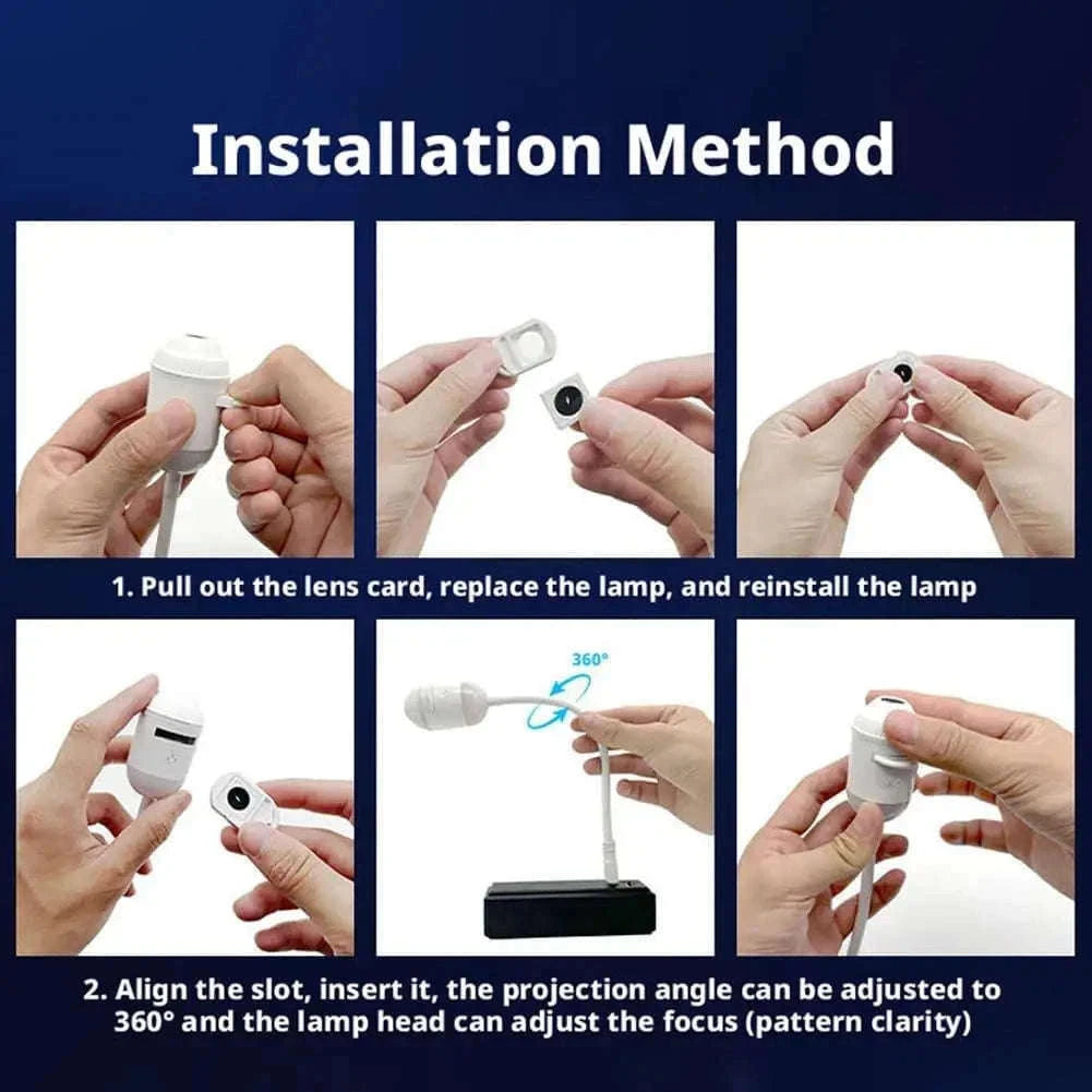 USB Starry Sky Projection Light-6in1