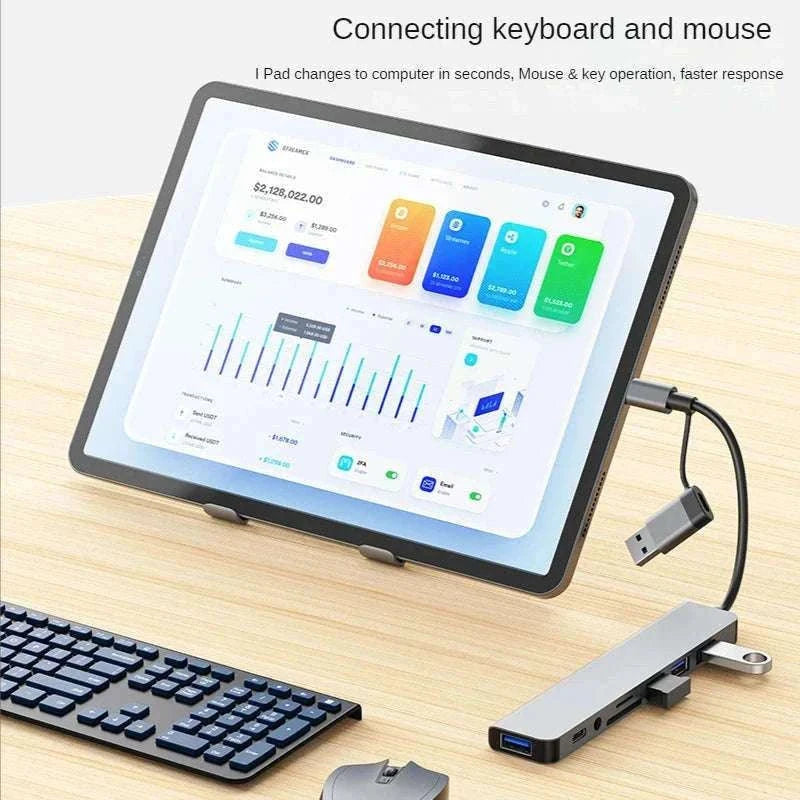 USB Type C Adapter Docking Station Multi-Port Hub-7 in 2 PD / China Mainland
