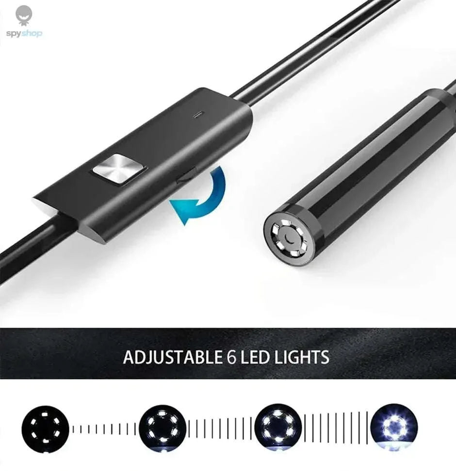 USB Type C Endoscope – Slim Inspection Camera with LEDs and Waterproof Design-3m