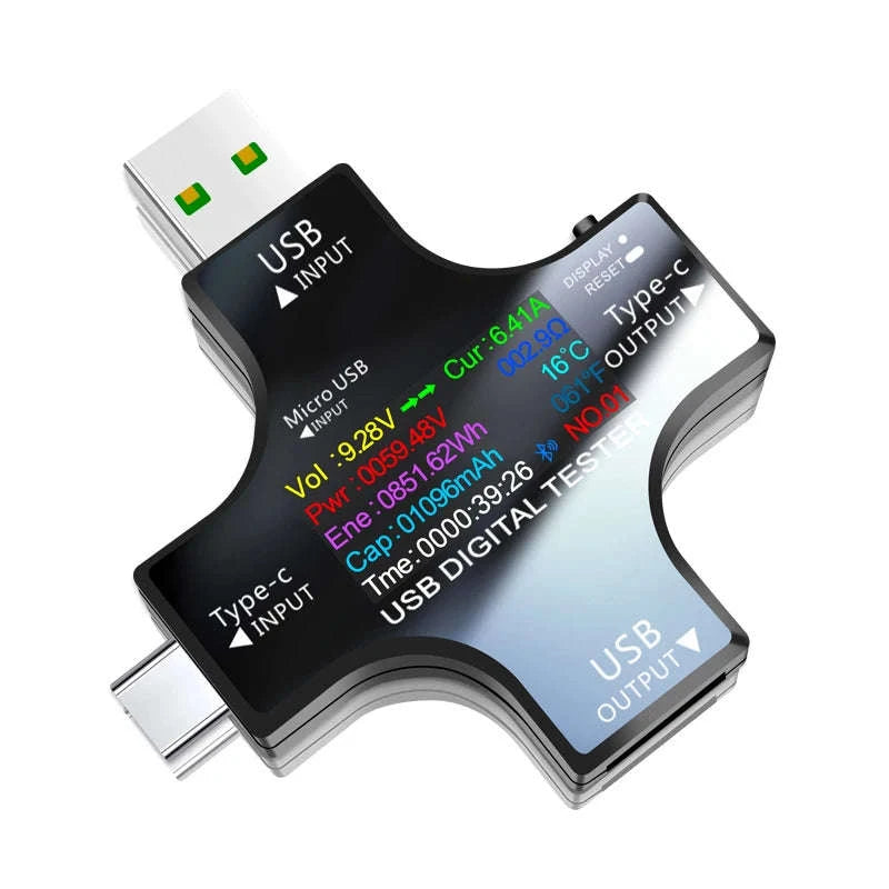 USB Type‑C PD Digital Tester 8A Voltage & Current Monitor-With Bluetooth